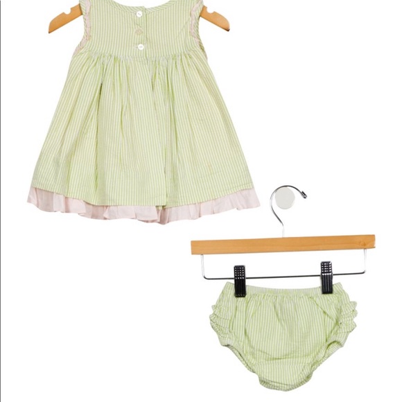 Ralph Lauren Seersucker Smocked Dress Set - Picture 4 of 7